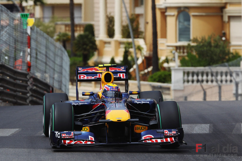 Webber da sus primeras vueltas a la pista de MonteCarlo