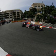 Sebastian Vettel en la calificación de Mónaco