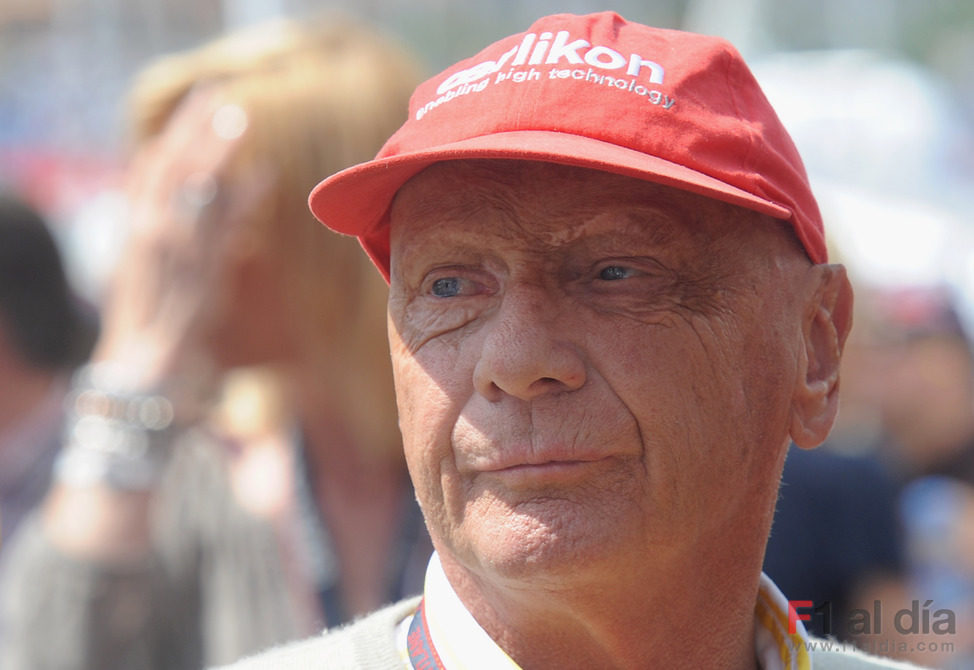 Niki Lauda en el GP de Mónaco 2010