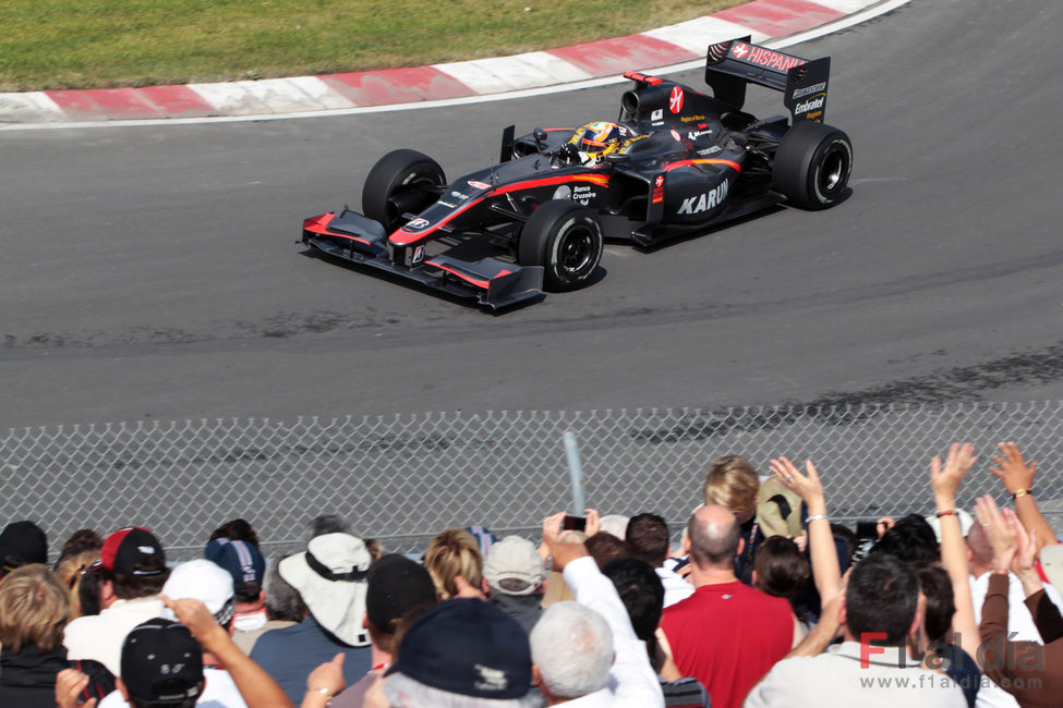 Karun Chandhok completa sus primeras vueltas en Montreal