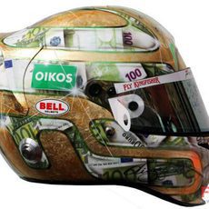 Un casco muy especial para Liuzzi en Mónaco
