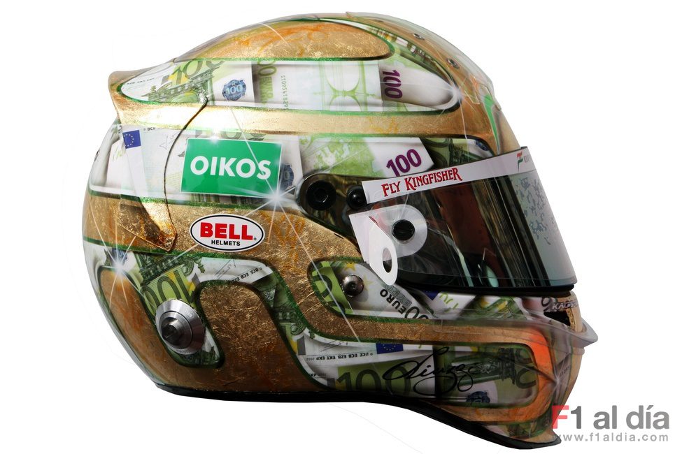 Un casco muy especial para Liuzzi en Mónaco
