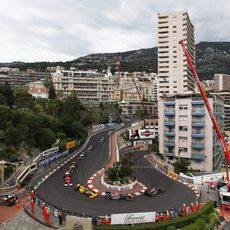 Primera vuelta de la carrera de Mónaco