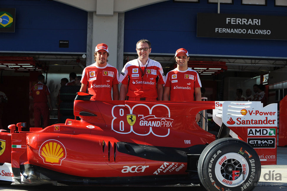 Ferrari conmemora su 800 Gran Premio
