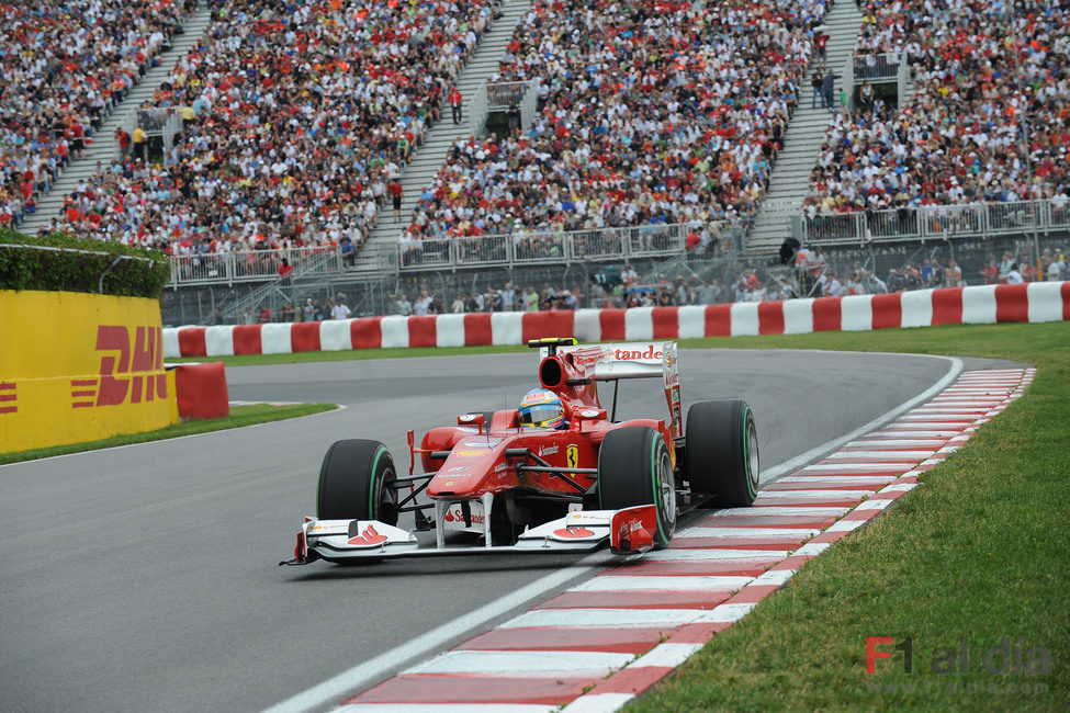 Gradas repletas tras Fernando Alonso