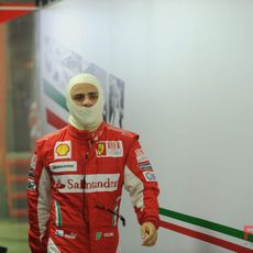 Felipe Massa ya está preparado para subirse al coche