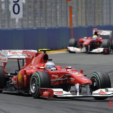 Alonso acabó la carrera 8º