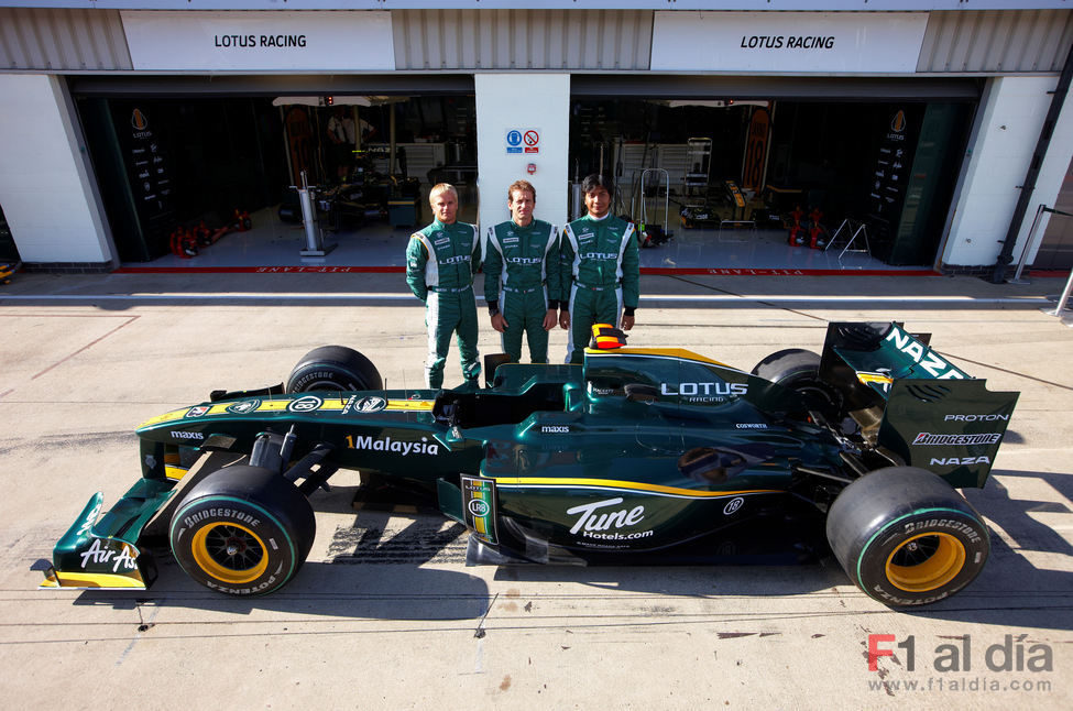 Los 3 pilotos de Lotus