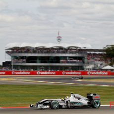 Rosberg en la pista