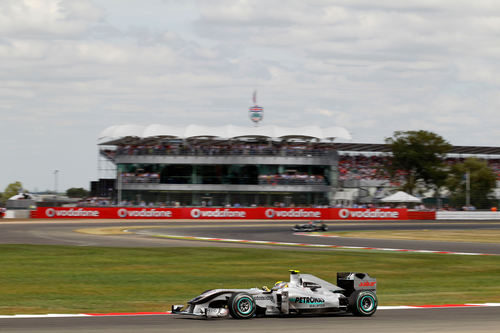 Rosberg en la pista