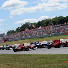 Alonso, Massa y Barrichello