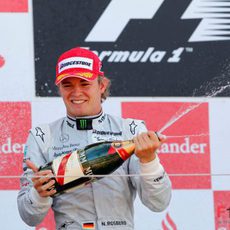 Rosberg en el podio
