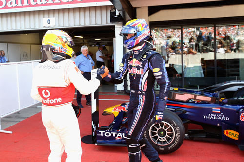 Webber y Hamilton