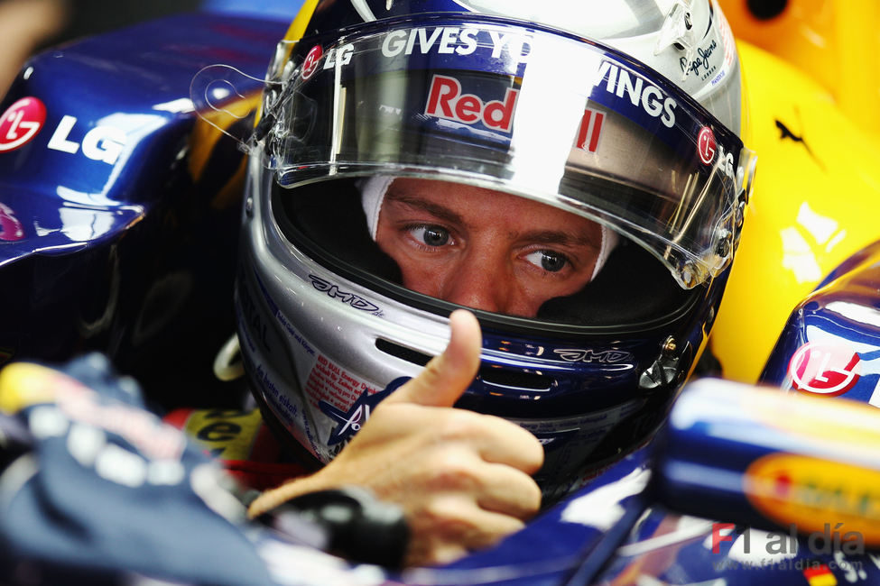 Vettel en el Red bull