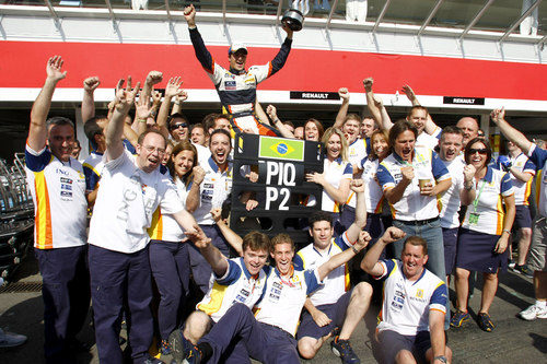 El equipo Renault con Nelsinho