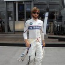 Heidfeld pasea por Hungaroring