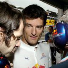 Webber y sus mecánicos