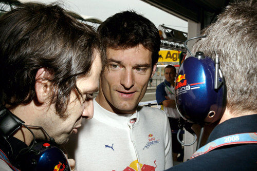 Webber y sus mecánicos