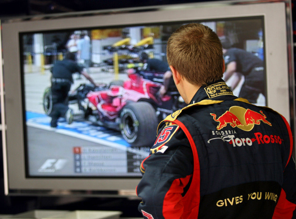 Vettel ve la tele