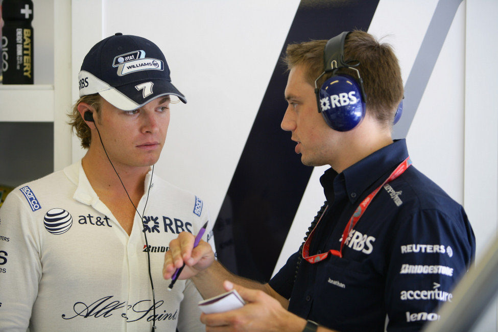 Rosberg y su ingeniero