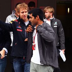 Chandhok y Vettel