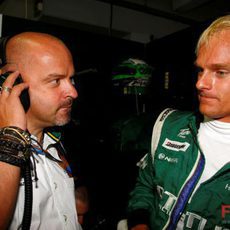 Kovalainen en boxes