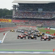 La salida de Hockenheim