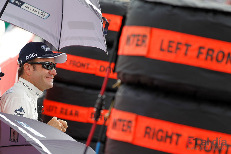 Barrichello antes de la carrera