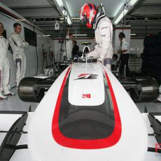 Kobayashi se sube al Sauber