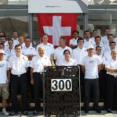 Sauber celebra los 300 GPs