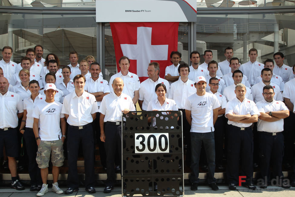 Sauber celebra los 300 GPs