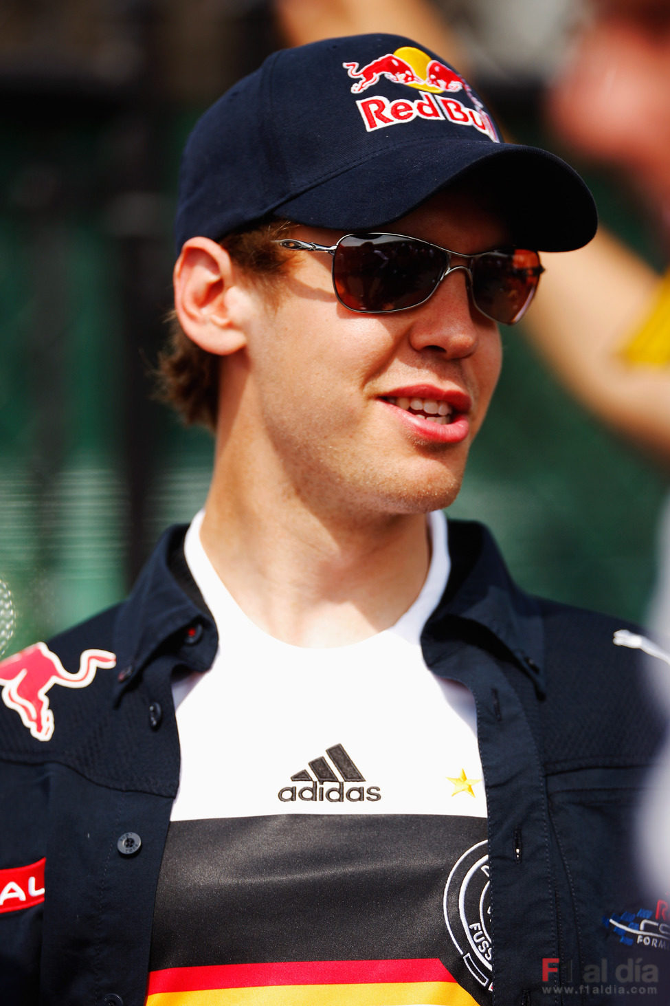 Sebastian Vettel llegó a Canadá con la camiseta de su selección
