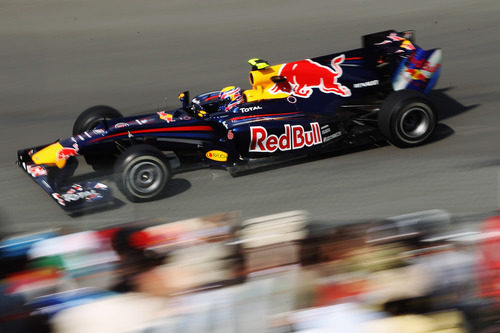 Webber rueda sobre el asfalto canadiense