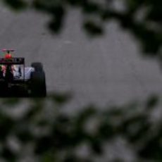 Vettel durante la calificación del GP de Canadá 2010