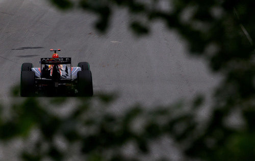 Vettel durante la calificación del GP de Canadá 2010