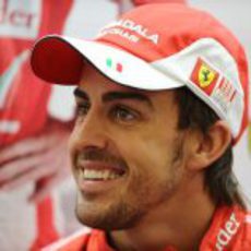 Alonso en boxes