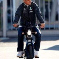 Schumacher en moto