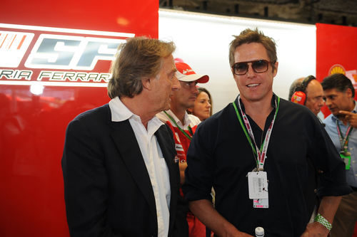 Di Montezemolo y Hugh Grant