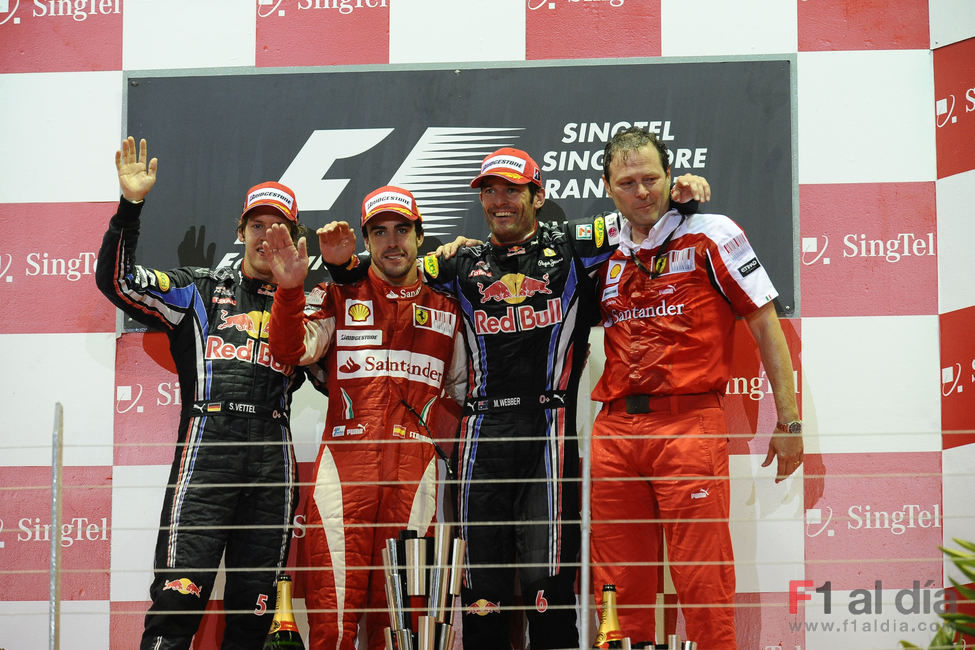 Los ganadores del GP de Singapur