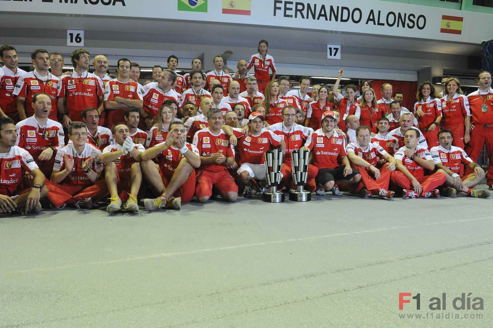 El equipo Ferrari