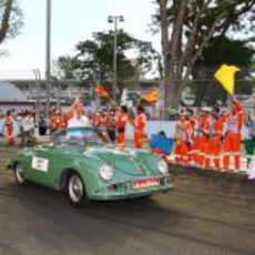 Sutil en la Drivers Parade