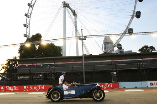 Senna en la Drivers Parade