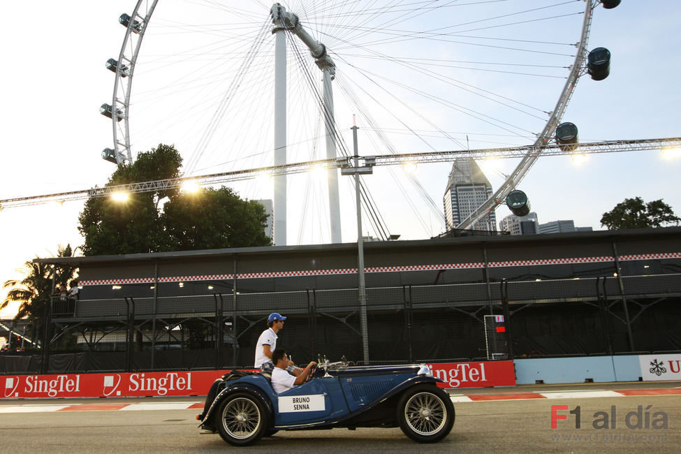 Senna en la Drivers Parade