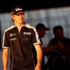 Hulkenberg llega al circuito