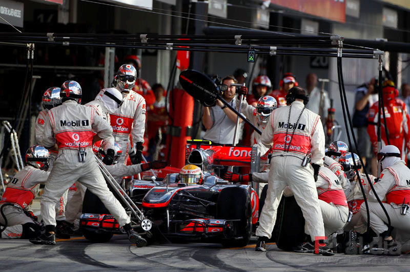 Hamilton hace una parada