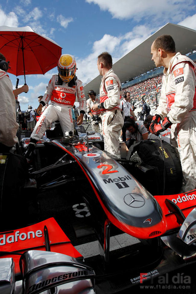 Hamilton entra en el McLaren
