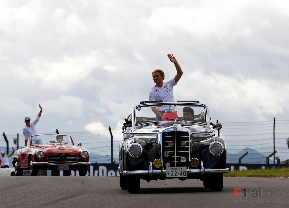 Rosberg y Schumacher