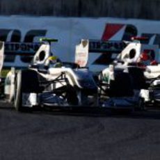 Rosberg y Schumacher