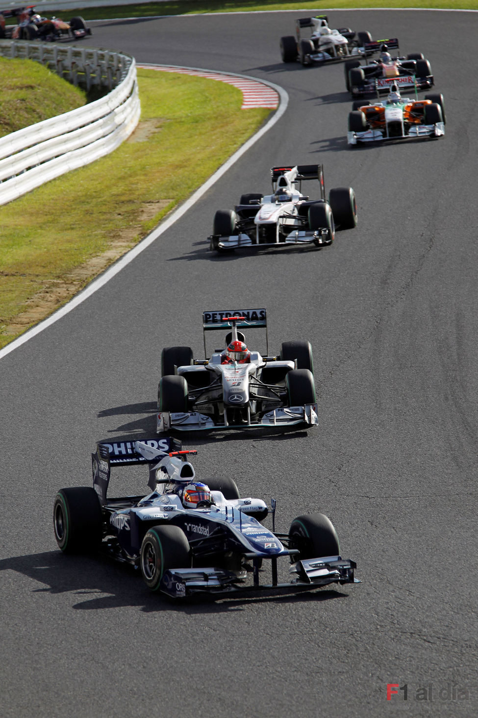 Barrichello en la pista