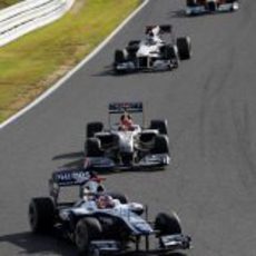 Barrichello en la pista